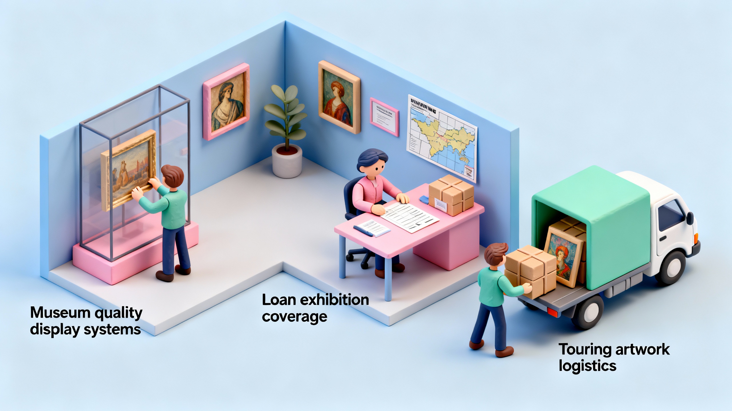 Comprehensive Guide to Conservation Environment Controls, Curator Liability, Loan Coverage, Display Systems & Touring Artwork Logistics in Museums
