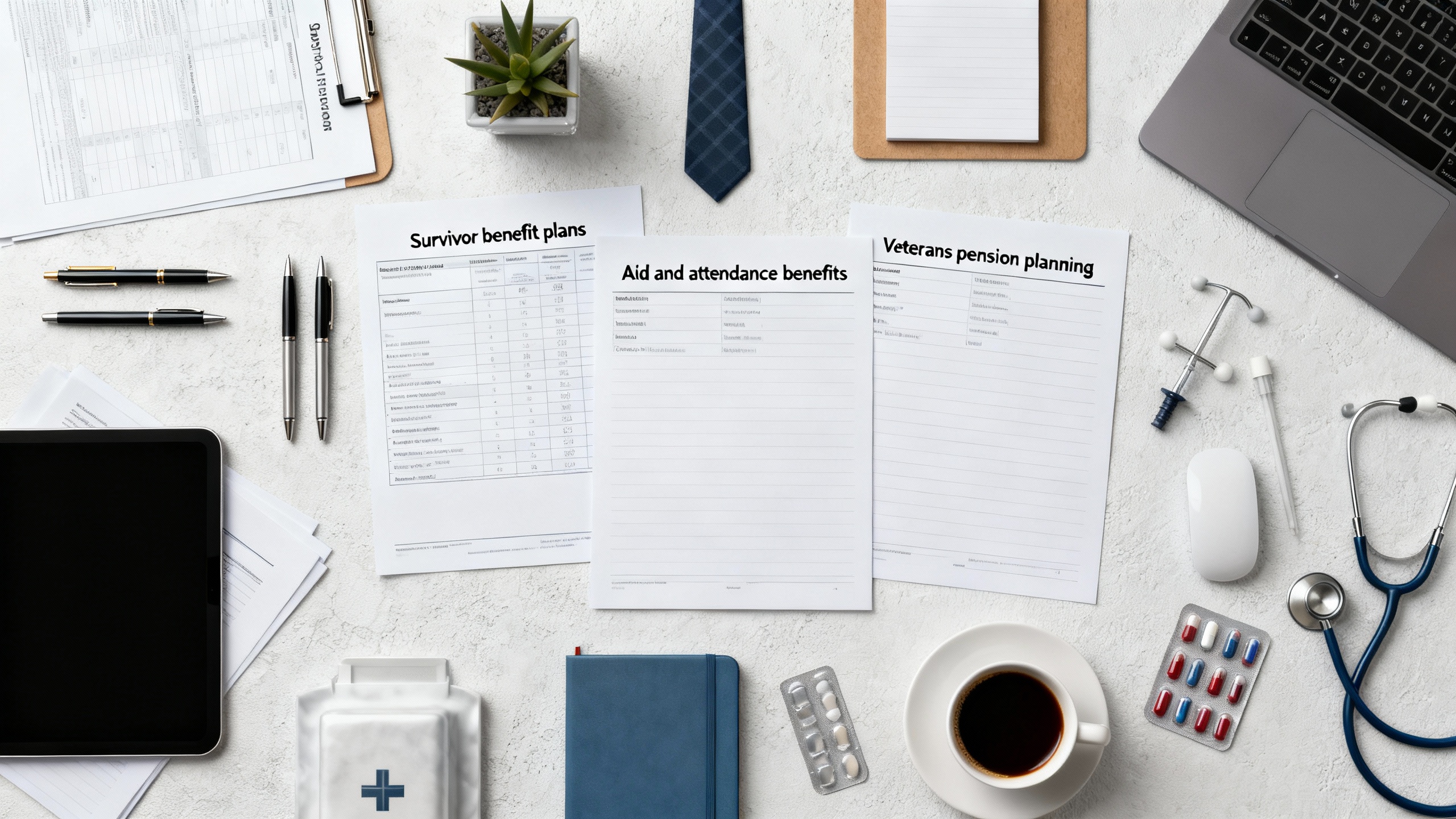 Comprehensive Guide to Aid and Attendance Benefits, Military Retirement Annuities, Survivor Benefit Plans, VA Financial Assistance, and Veterans Pension Planning