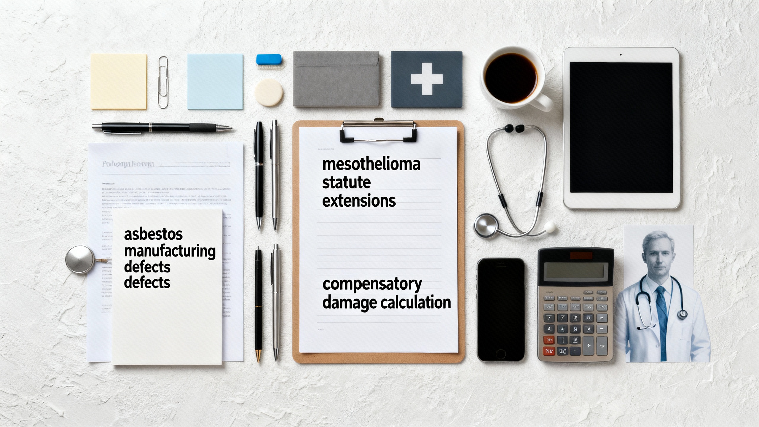 Comprehensive Guide: Asbestos Fiber Analysis, Manufacturing Defects, Clinical Trial Lawsuit Funding, Damage Calculation & Mesothelioma Statute Extensions