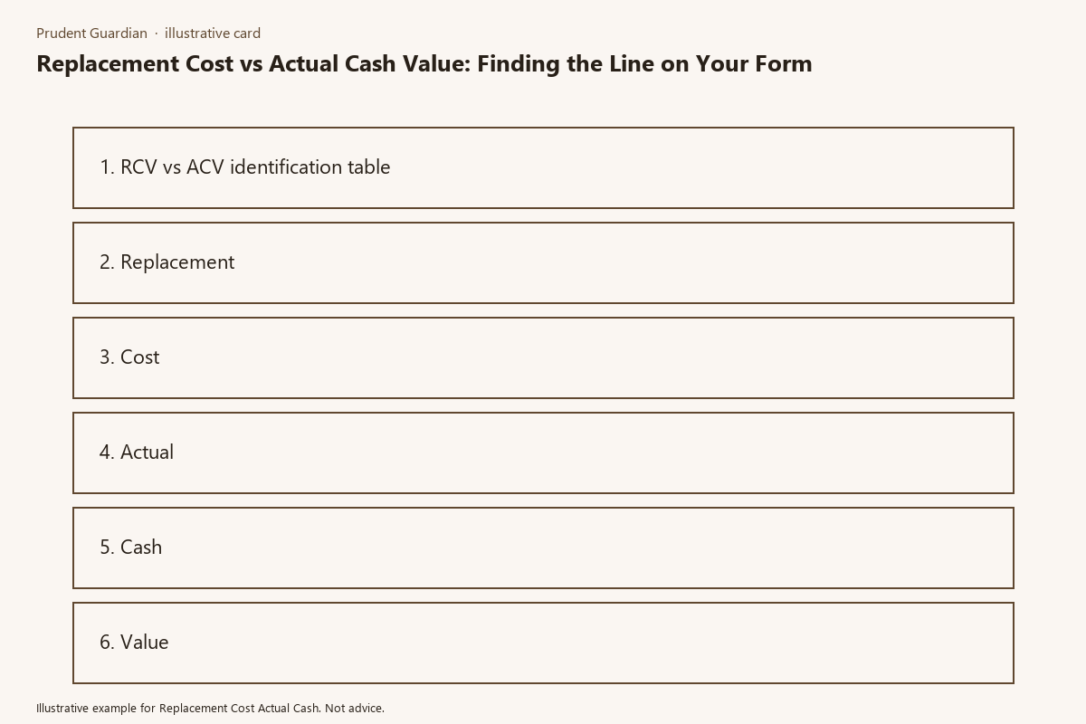 Diagram of RCV vs ACV policy page fields