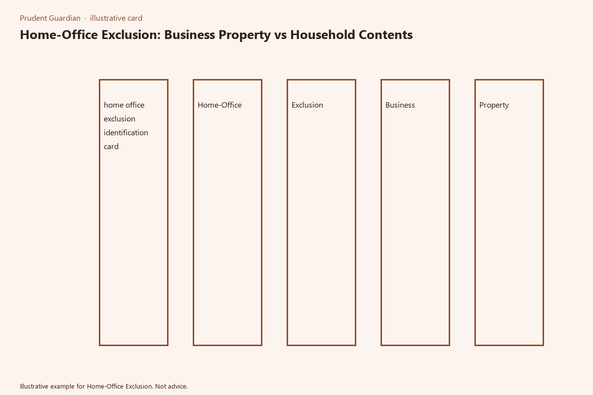 Diagram of home-office exclusion page fields