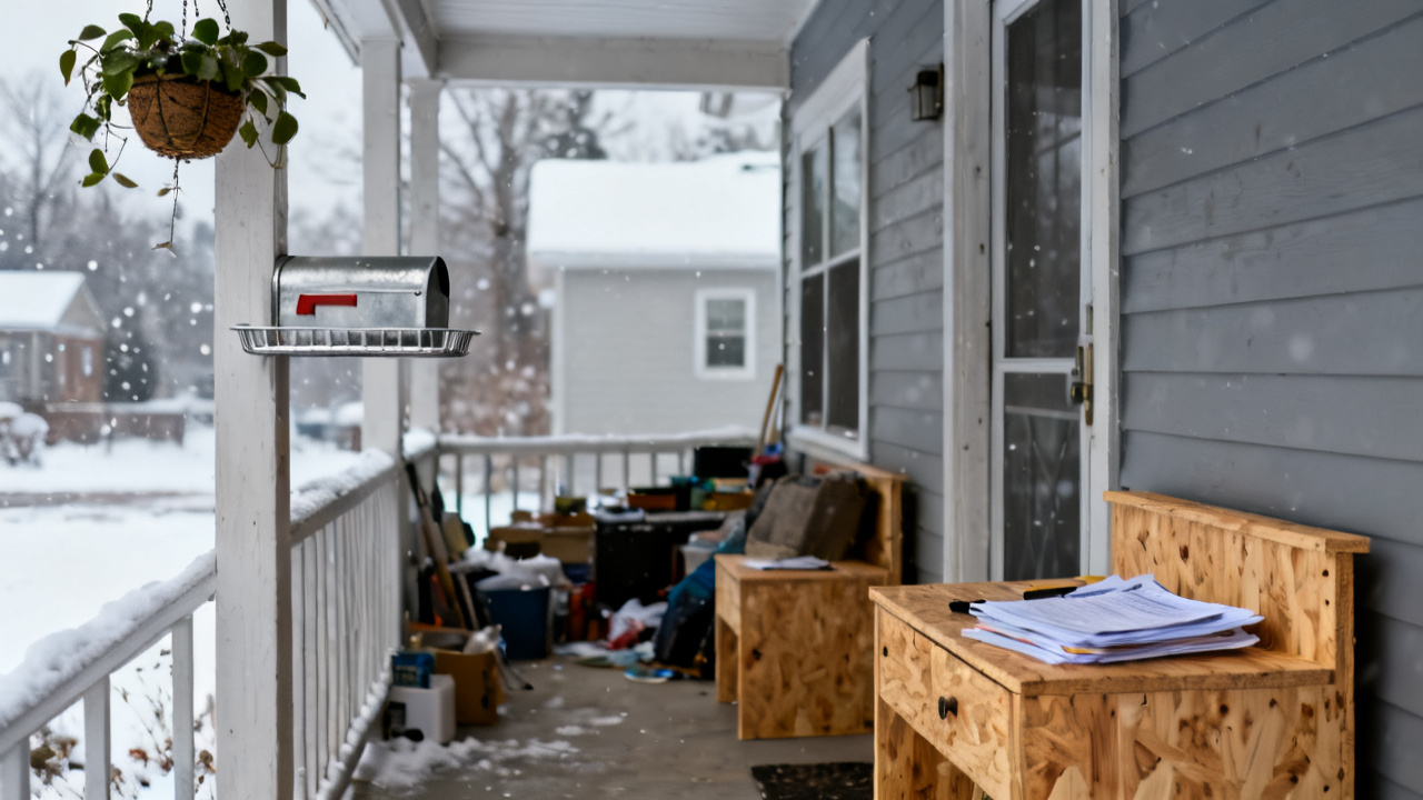 Household garage workbench with secondary vs rental dwelling forms