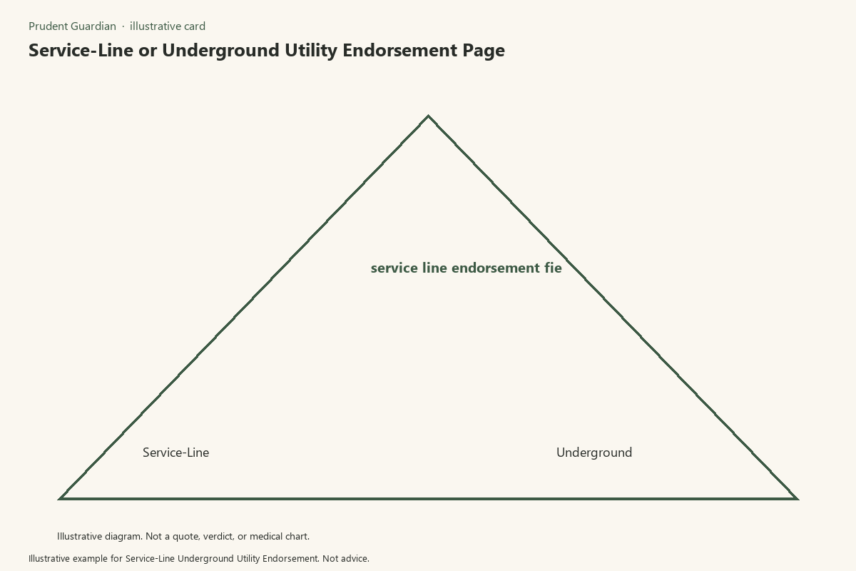 Diagram of service-line endorsement fields
