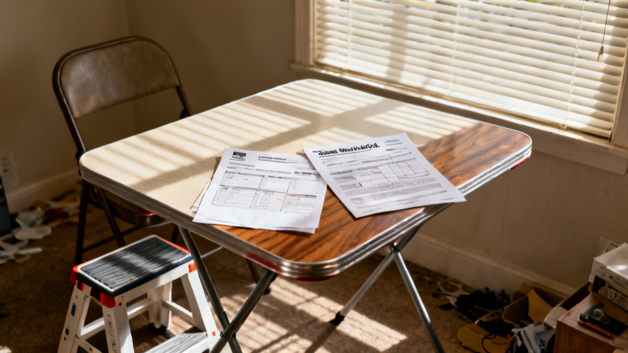 Household kitchen island with sudden vs seepage denial letter
