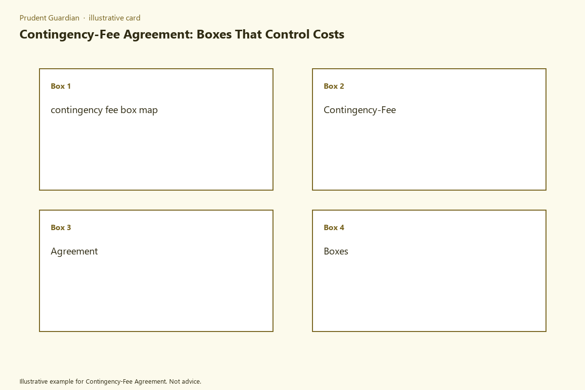 Diagram of contingency-fee agreement fields