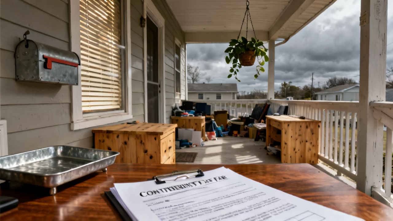 Household copy-shop counter with contingency-fee agreement