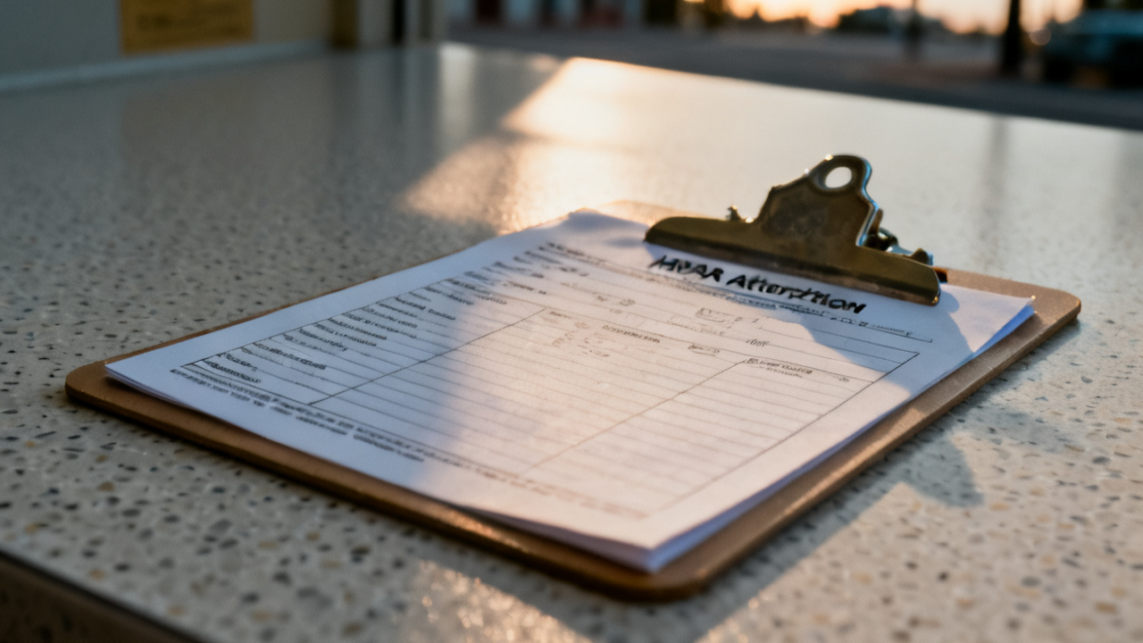 HIPAA authorization copy close-up, unlabeled