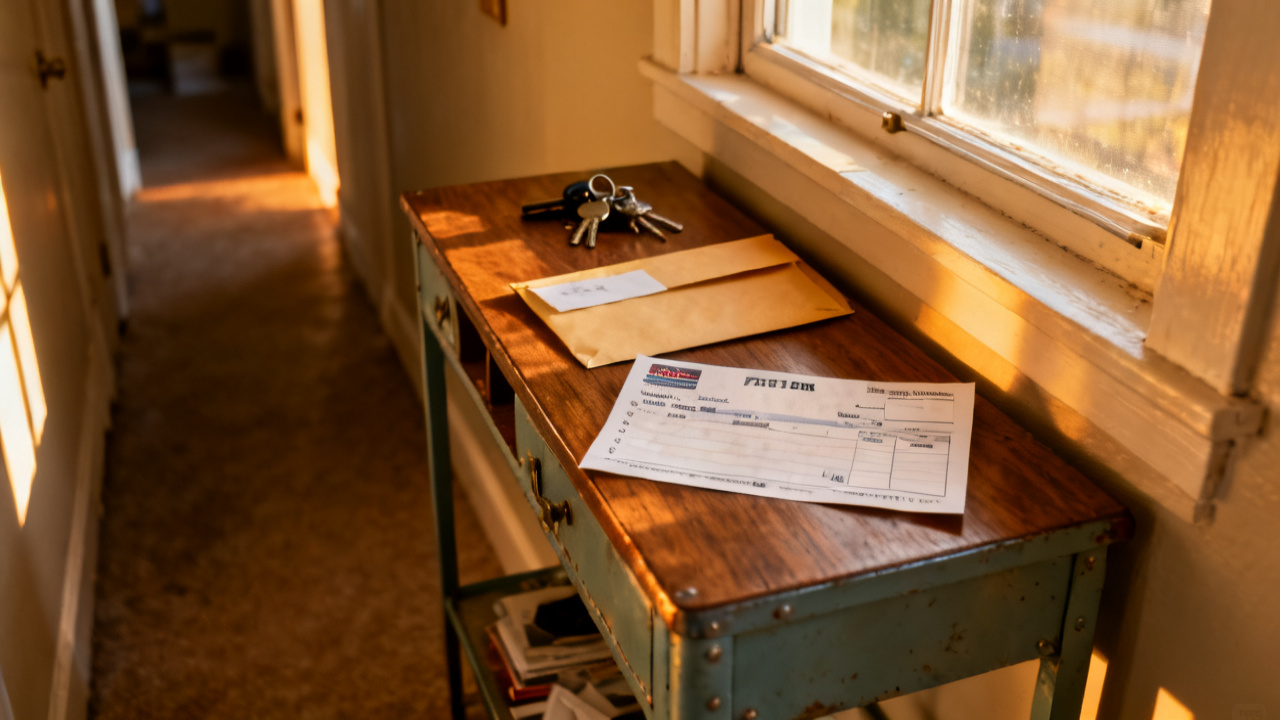 folding card table setup for Settlement Check Stub Attorney