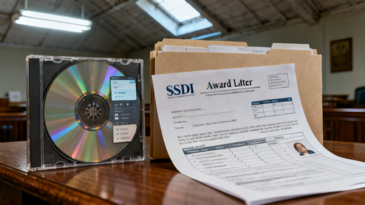 Detail of SSDI award letter for SSDI Award Letter Commercial