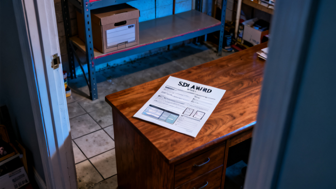 attic plywood setup for SSDI Award Letter Commercial