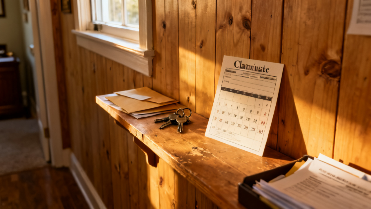 Quiet attic plywood for statute calendar card