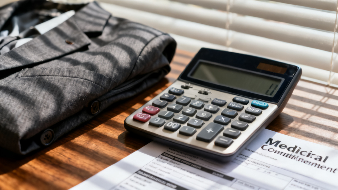Medicare conditional-payment letter beside a banker's box