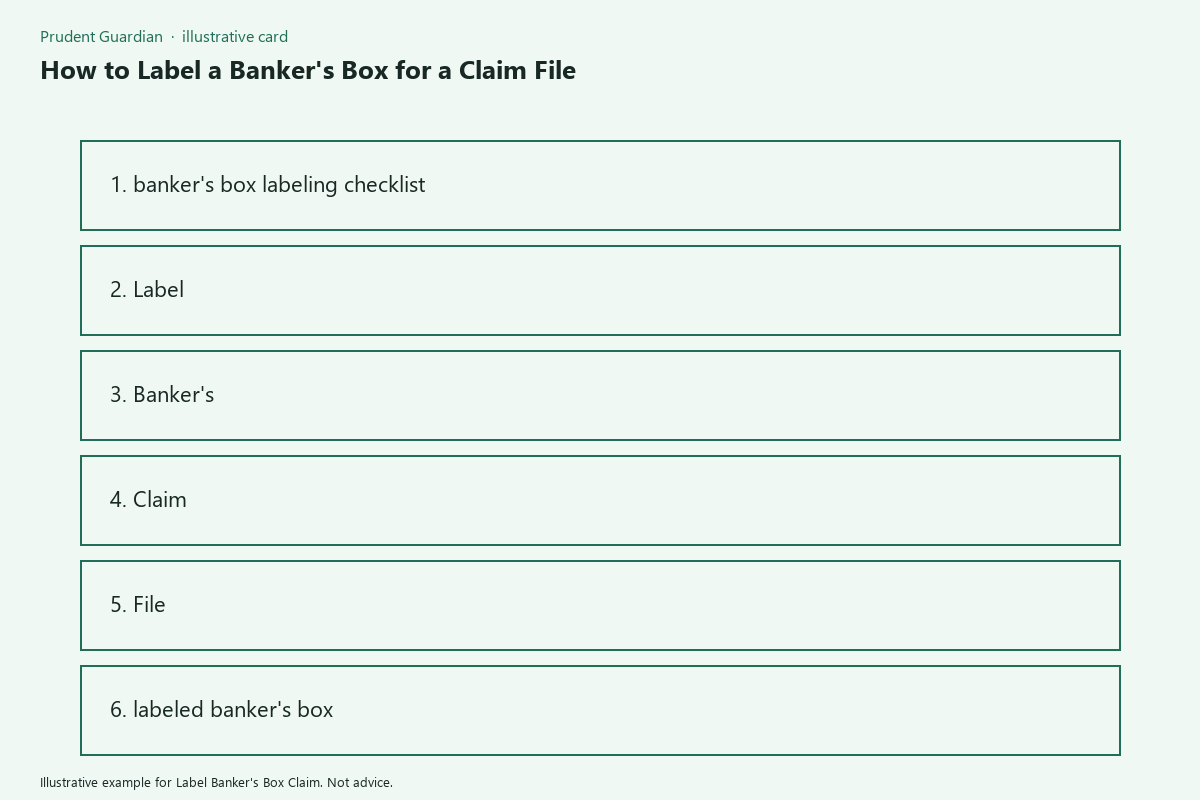 Diagram of labeled banker's box fields