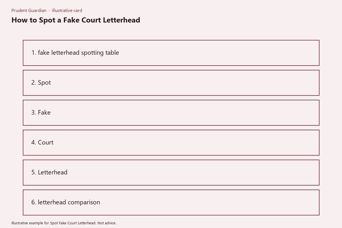 Diagram of letterhead comparison fields