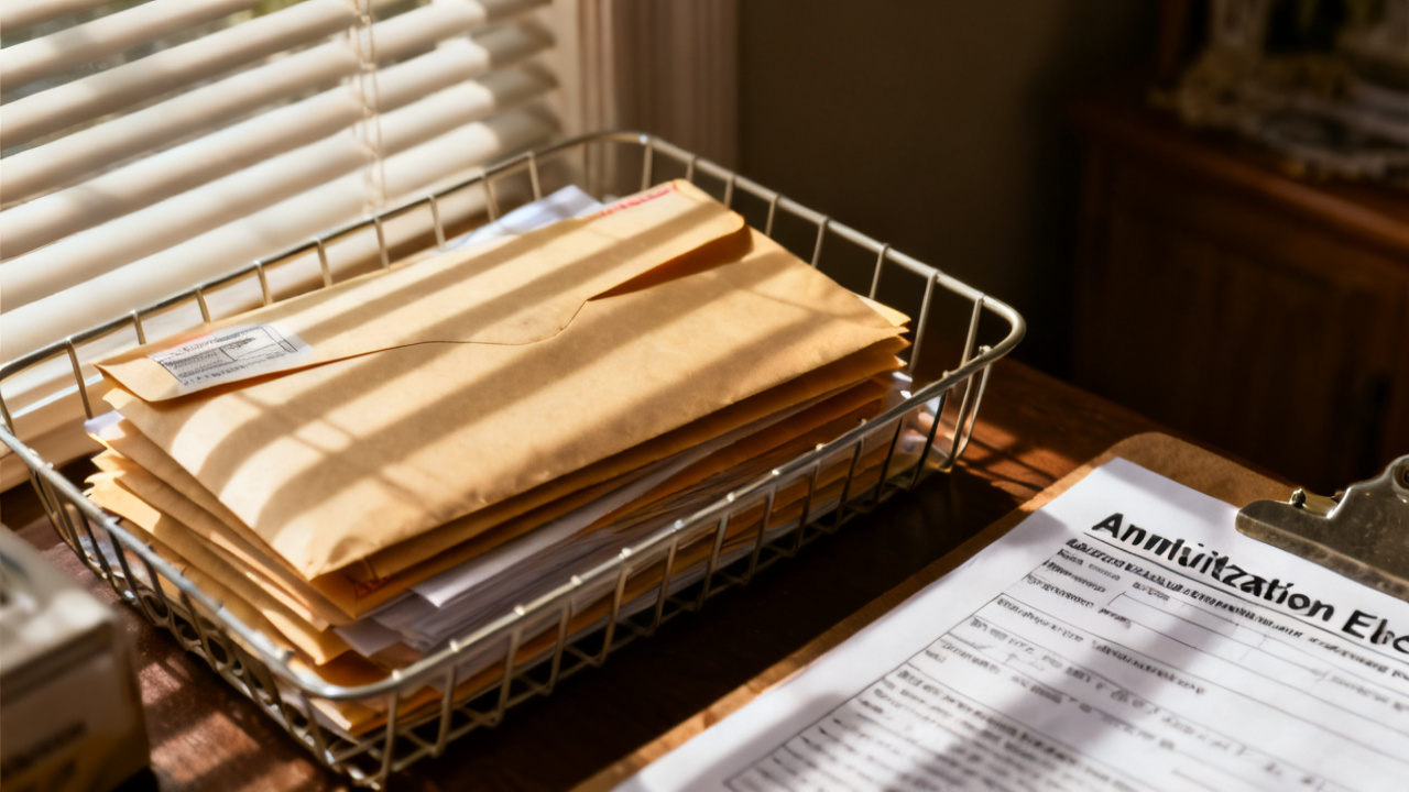 annuitization election form close-up, unlabeled