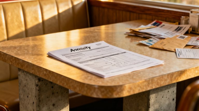 patio table setup for Request In-Force Annuity Illustration