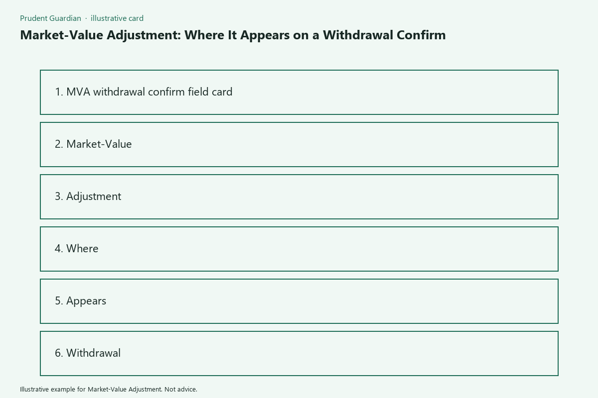 Illustrative field card for Market-Value Adjustment