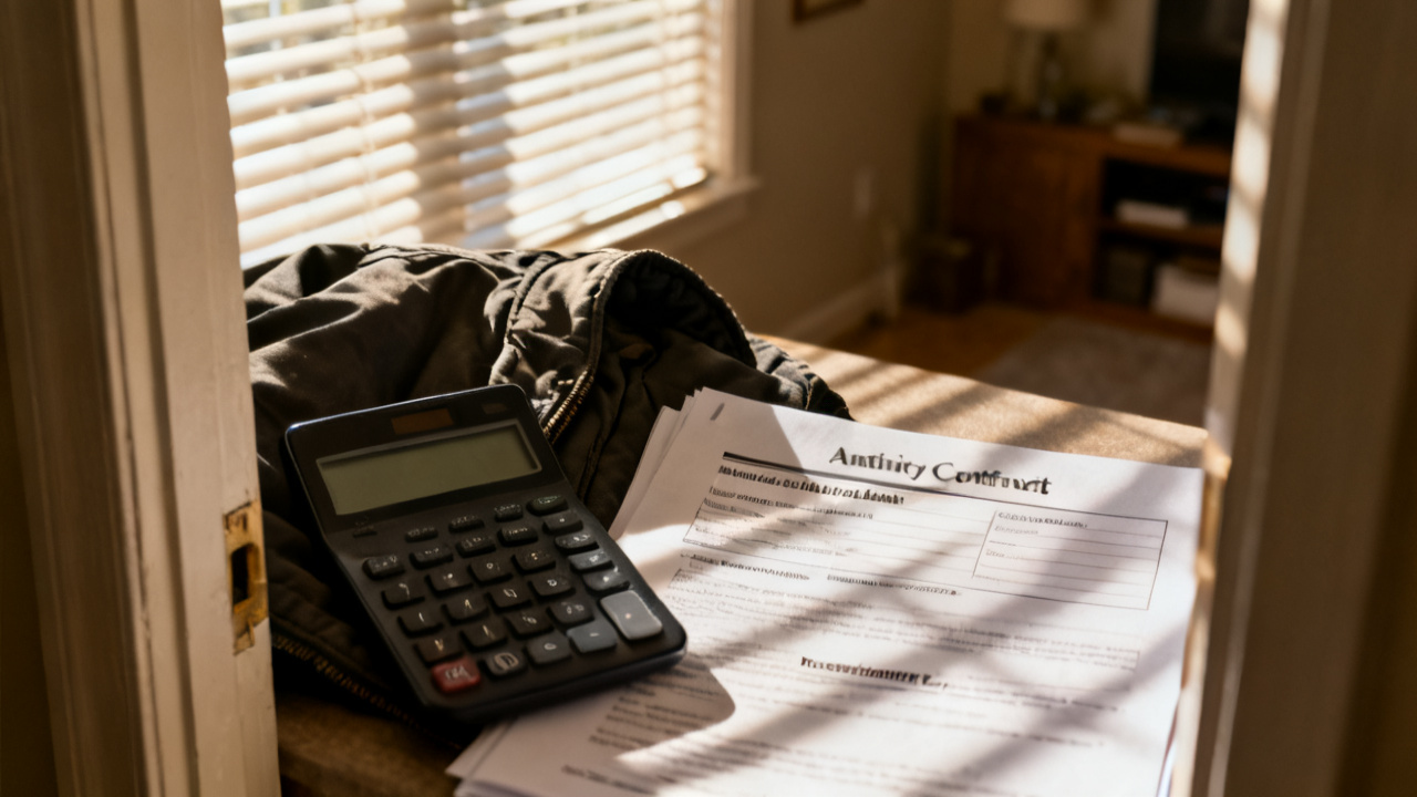 Crop of owner-annuitant-beneficiary page on dining table