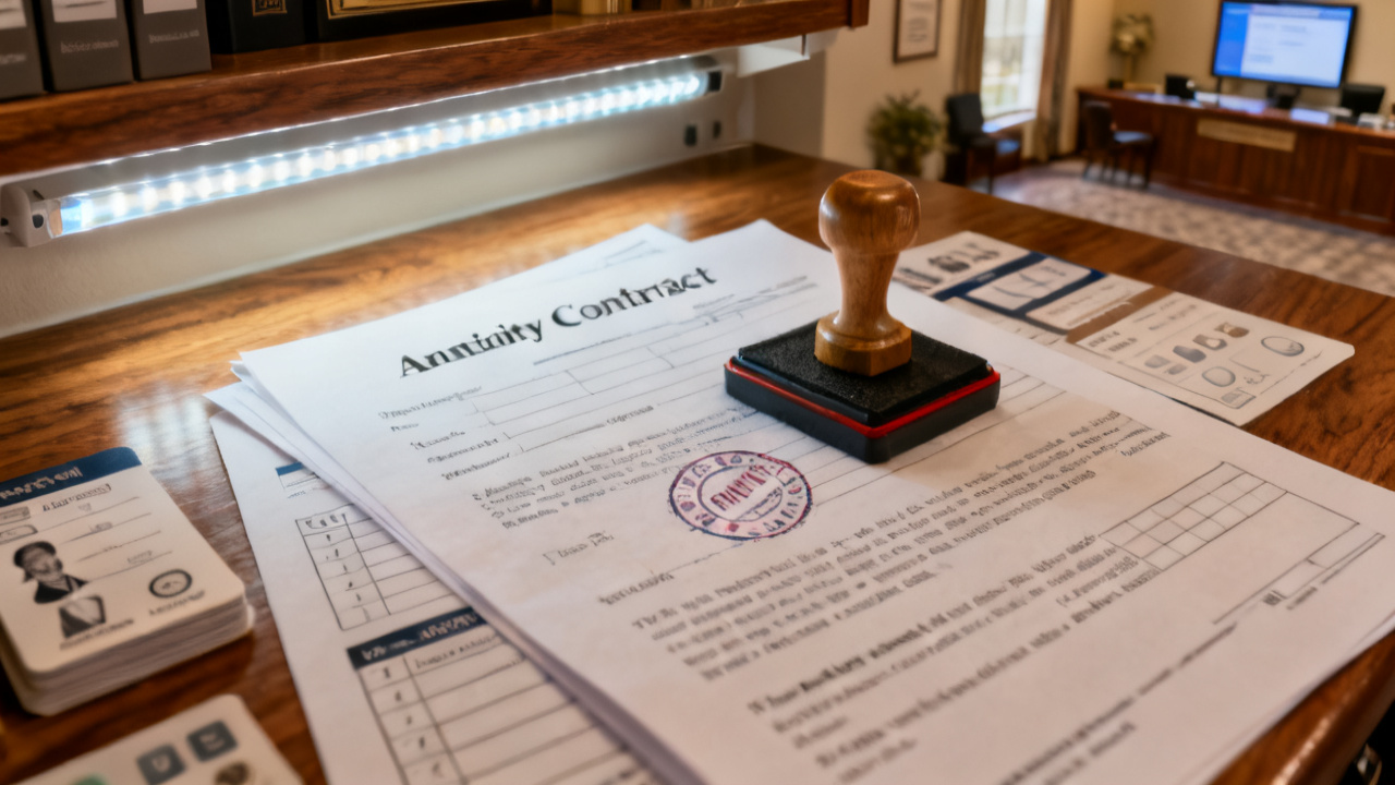 Detail of annuity collateral assignment for Assignment Annuity as Collateral