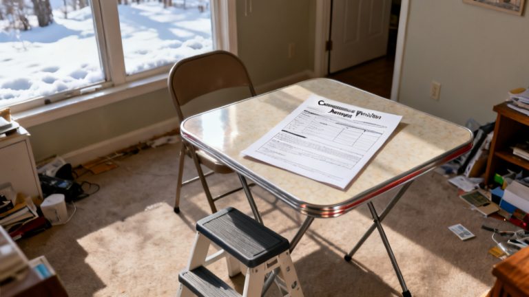 patio table setup for Commutation Provision