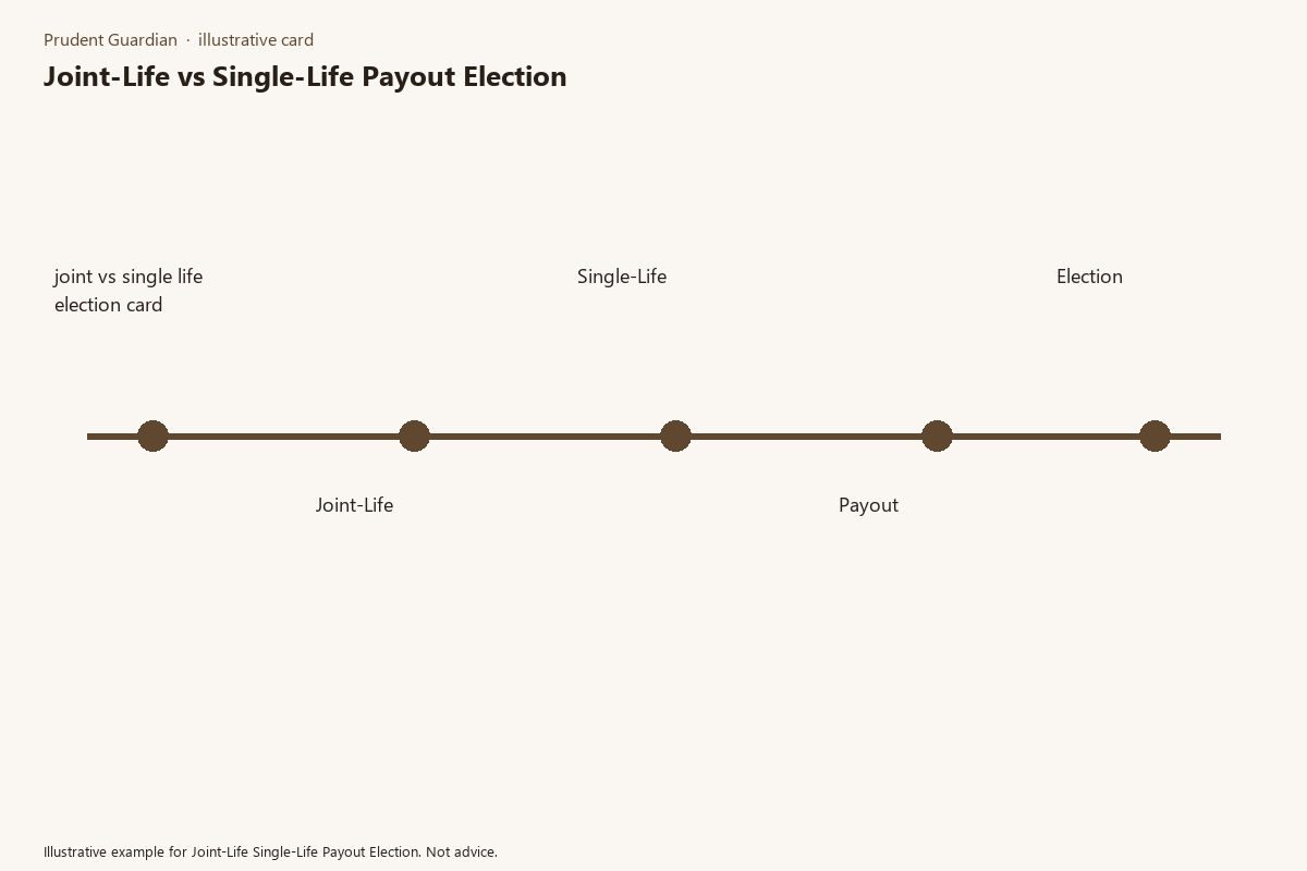 Illustrative field card for Joint-Life Single-Life Payout Election