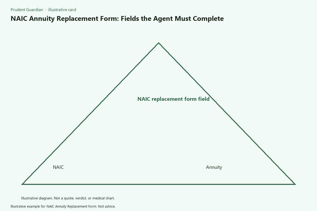 Illustrative field card for NAIC Annuity Replacement Form