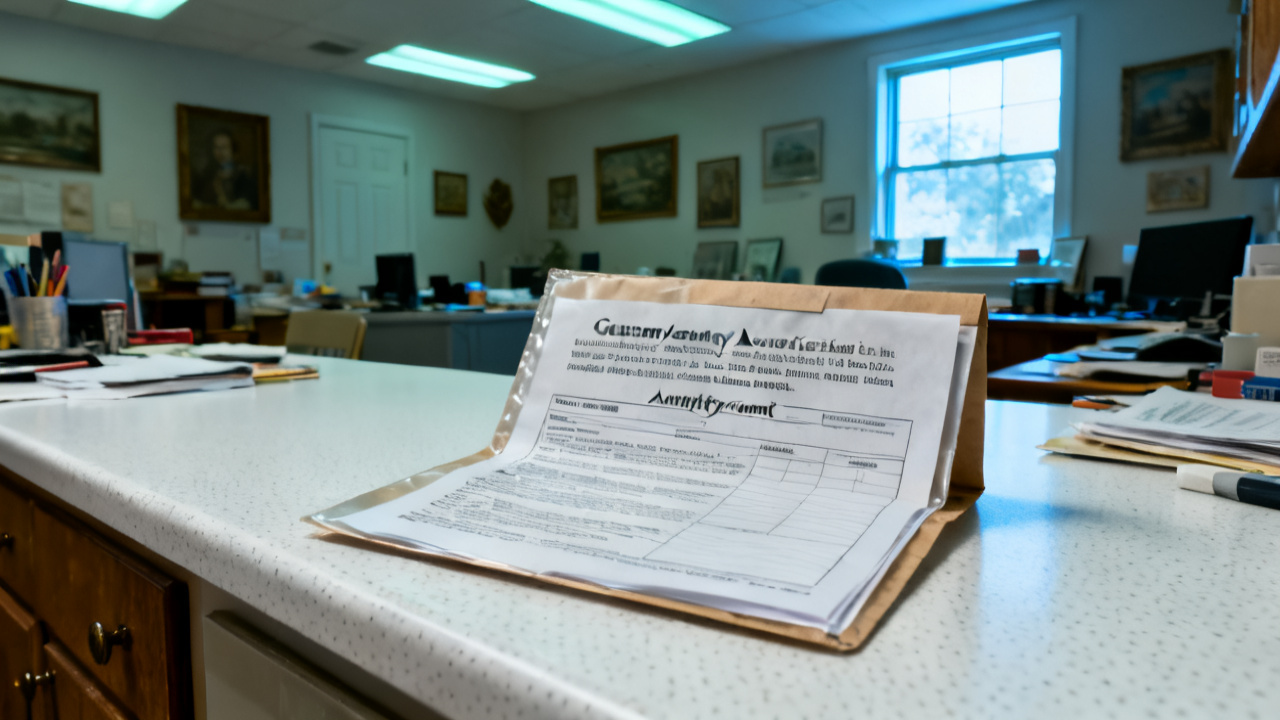 State Guaranty Association Disclosure scene at a library carrel