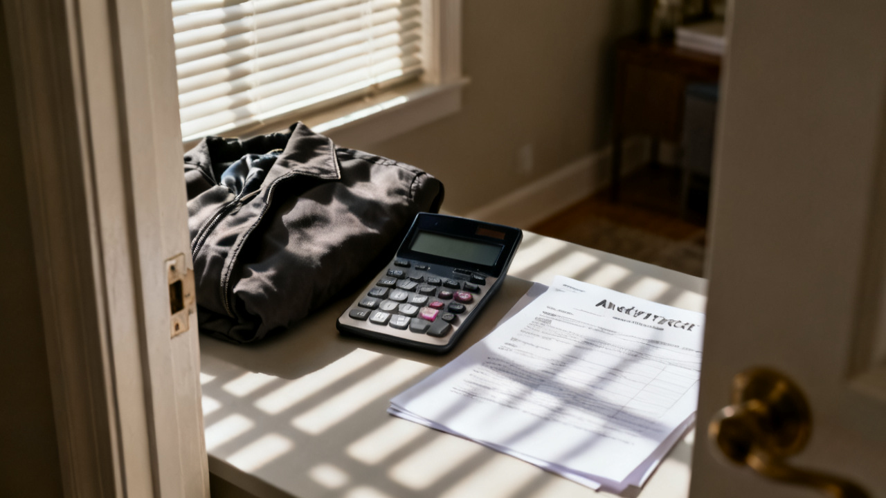 Crop of annuity beneficiary change form on patio table